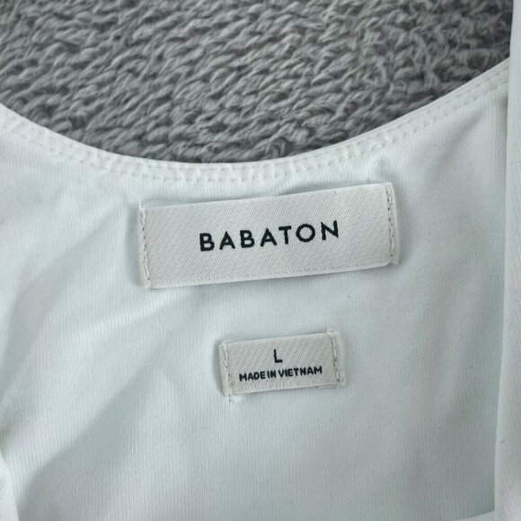 Babaton Womens White Portfolio Contour Bodysuit L NWT 5263 - Picture 3 of 8